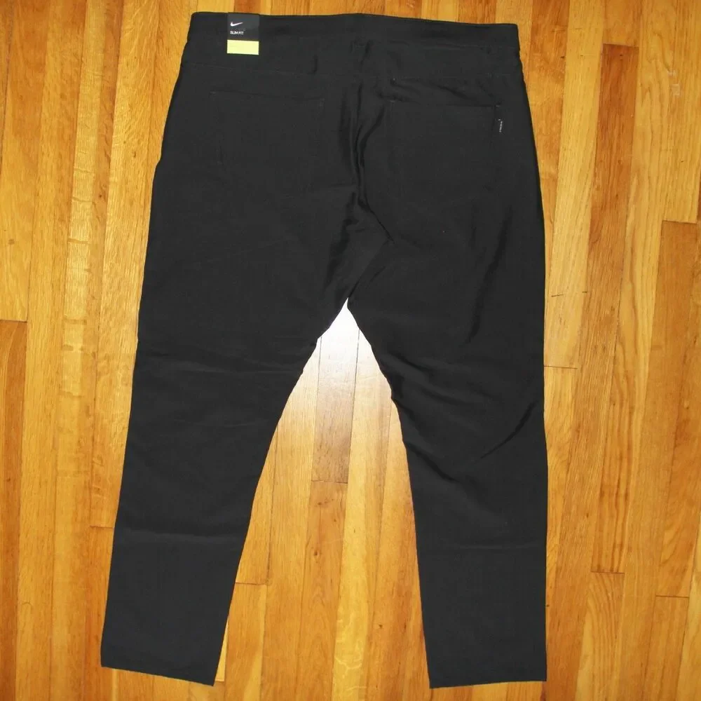 Nike Slim Fit Flex 6 Pocket Dri-Fit Golf Pants Mens 38x32 Black